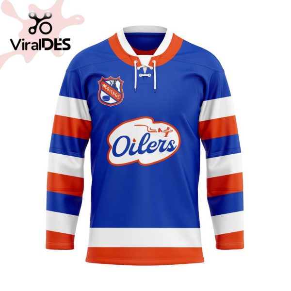 Edmonton Oilers Special Heritage Jersey Concepts With Team Logo Hockey Jersey