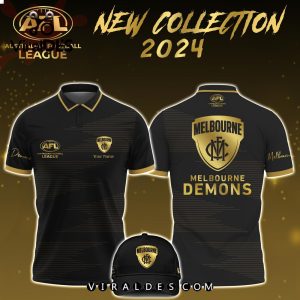Custom Melbourne Demons AFL Polo, Cap Limited Edition