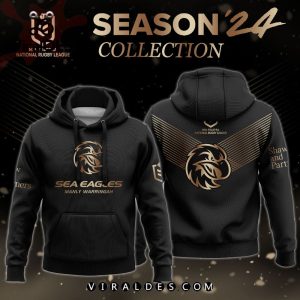 NRL Manly Sea Eagles Gold Premier 2024 Hoodie, Jogger, Cap