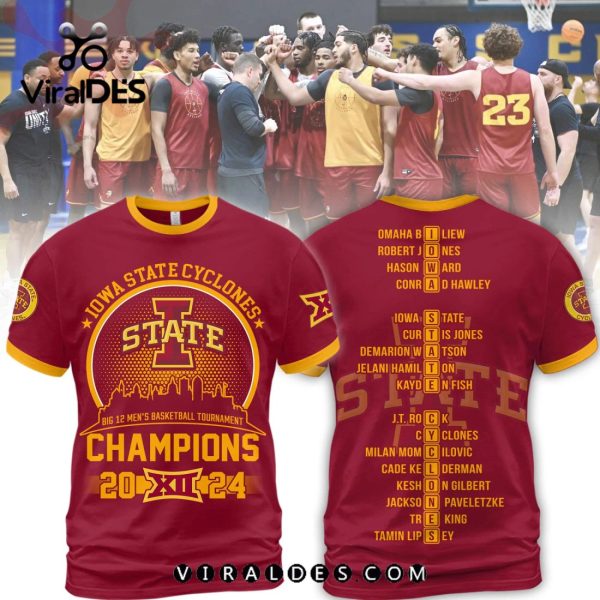 Iowa State Cyclones Men’s Basketball Champions 2024 Cardinal Hoodie