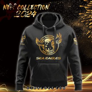 NRL Manly Sea Eagles Black Premier Hoodie