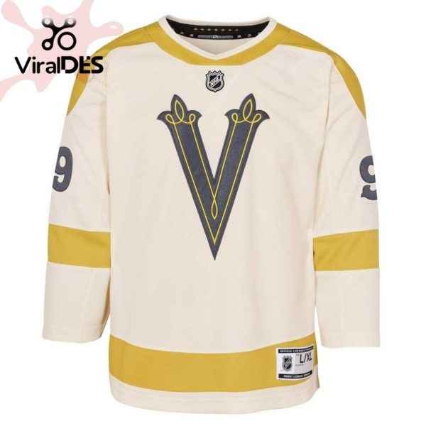 Jack Eichel Vegas Golden Knights Youth 2024 NHL Winter Classic Premier Player Jersey – Cream