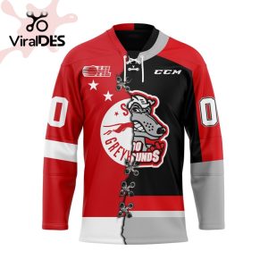 Custom Sault Ste. Marie Greyhounds Mix Home And Retro Hockey Jersey