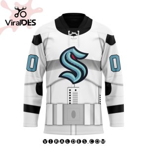 NHL Seattle Kraken Personalized Star Wars Stormtrooper Hockey Jersey