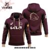 Limited NRL Brisbane Broncos Luxury Grey Hoodie 3D