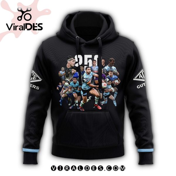 Limited Edition Premium Cronulla Sharks Black Hoodie, Cap