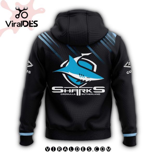 Limited Edition Premium Cronulla Sharks Black Hoodie, Cap