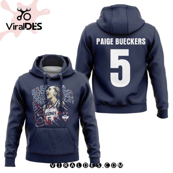 Limited Release UCONN Basketball Paige Bueckers Is Back Navy Hoodie