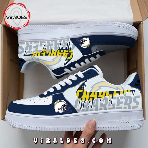 Los Angeles Chargers Nike Logo Style Navy Air Force 1 Sneakers