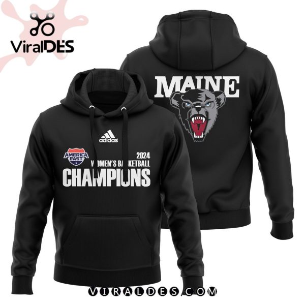 Maine Women’s 2024 Basketball Black Hoodie