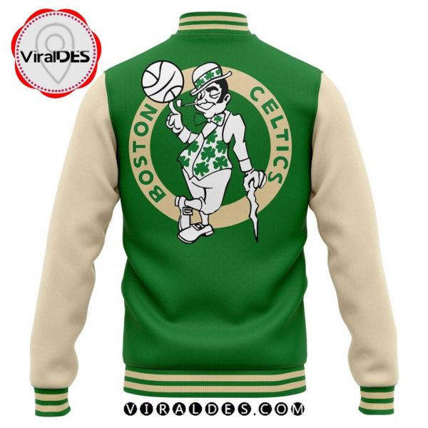 NBA Boston Celtics Jayson Tatum New Green Baseball Jacket