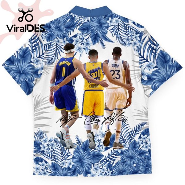 NBA Golden State Warriors Floral Hawaiian Shirt