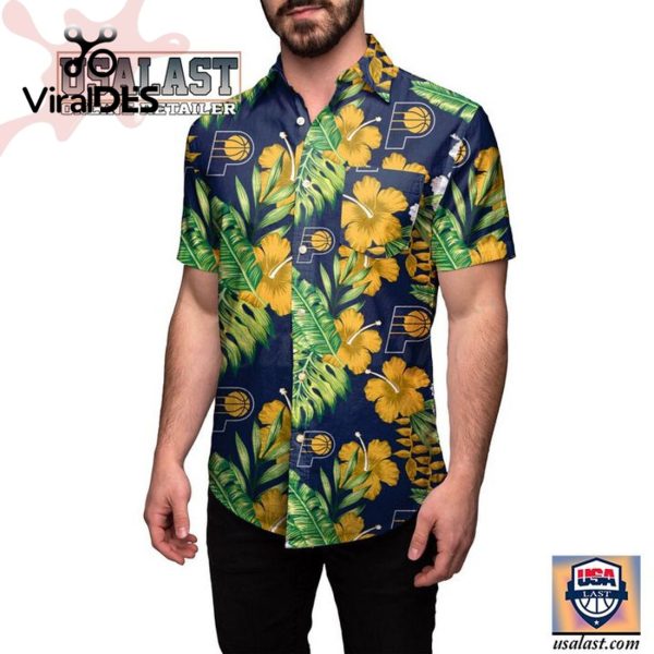 NBA Indiana Pacers Tropical Flowers Hawaiian Shirt Limited