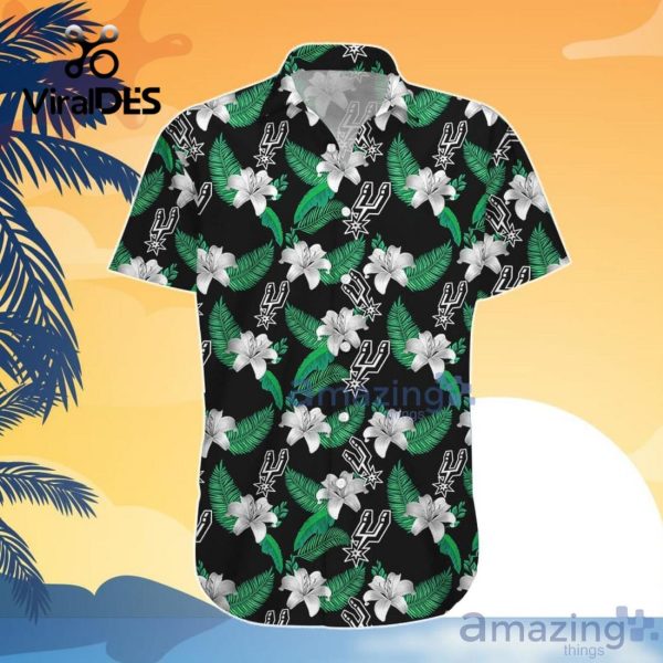 NBA San Antonio Spurs Tropical Flowers Hawaiian Shirt Limited