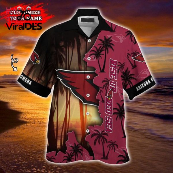 NFL Arizona Cardinals Custom Coconut Tree Red Hawaiian Shirt