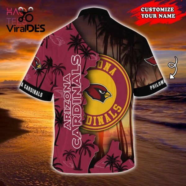 NFL Arizona Cardinals Custom Coconut Tree Red Hawaiian Shirt