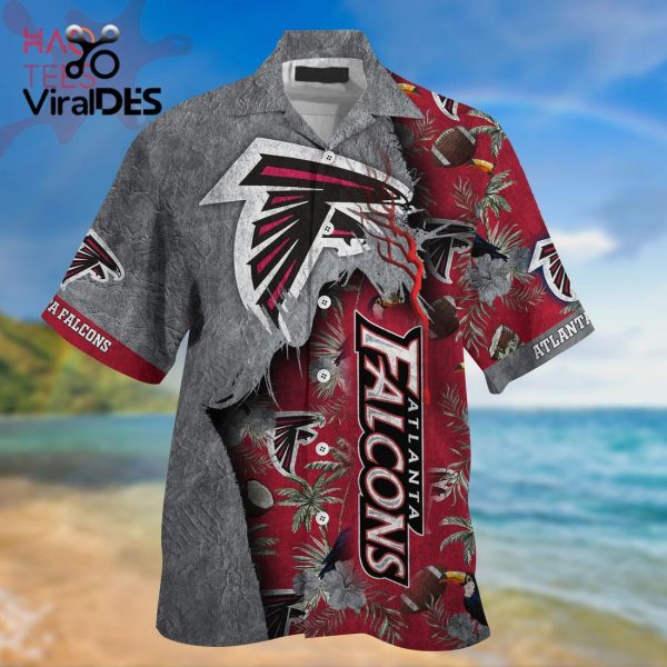NFL Atlanta Falcons Silver Red Hawaiian Shirt