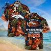 NFL Denver Broncos Orange Navy Blue Hawaiian Shirt Limited