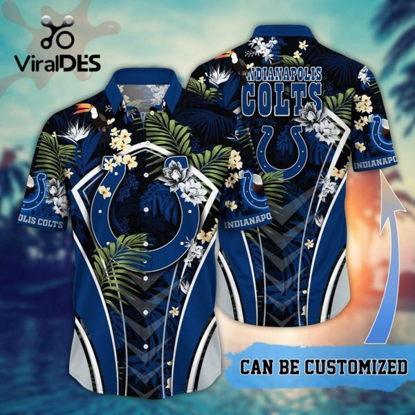 NFL Indianapolis Colts Custom Flower Summer Tropical Hawaiian Shirt