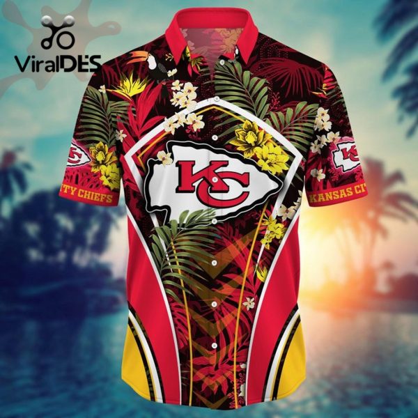 NFL Kansas City Chiefs Custom Flower Summer Tropical Hawaiian Shirt