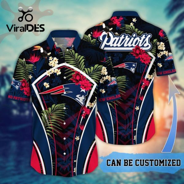 NFL New England Patriots Custom Flower Summer Tropical Hawaiian Shirt