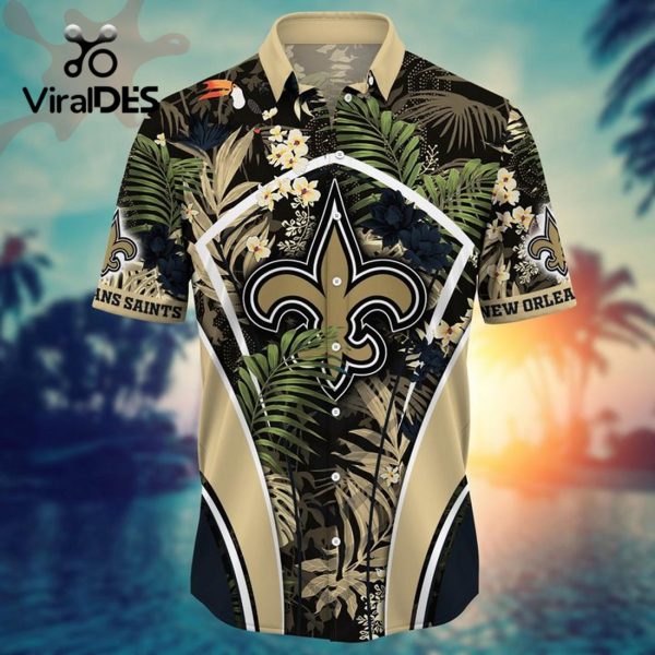 NFL New Orleans Saints Custom Flower Summer Tropical Hawaiian Shirt