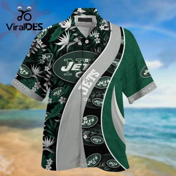 NFL New York Jets Green Grey Hawaiian Shirt Limited
