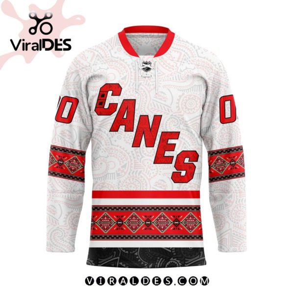 NHL Carolina Hurricanes Personalized Native Design Hockey Jersey