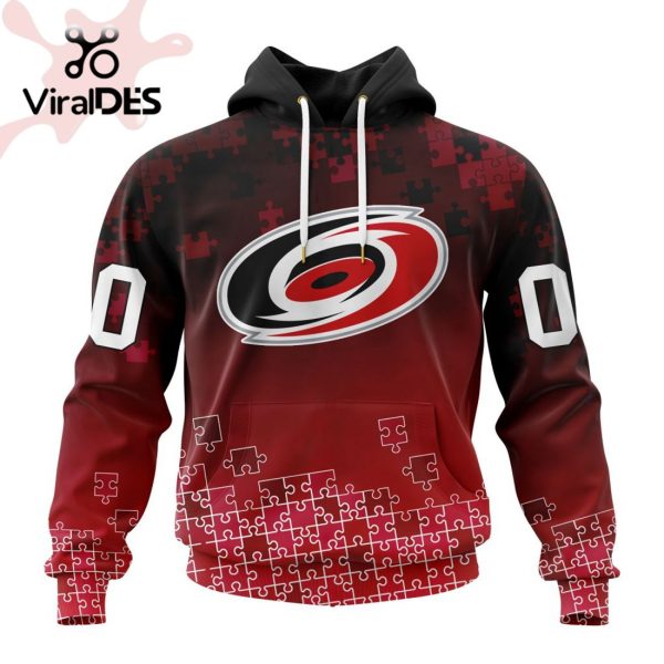 NHL Carolina Hurricanes Special Autism Awareness Design Hoodie