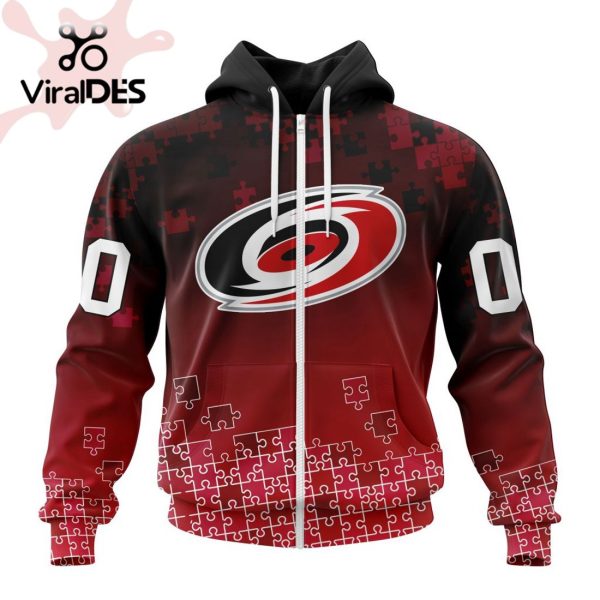 NHL Carolina Hurricanes Special Autism Awareness Design Hoodie