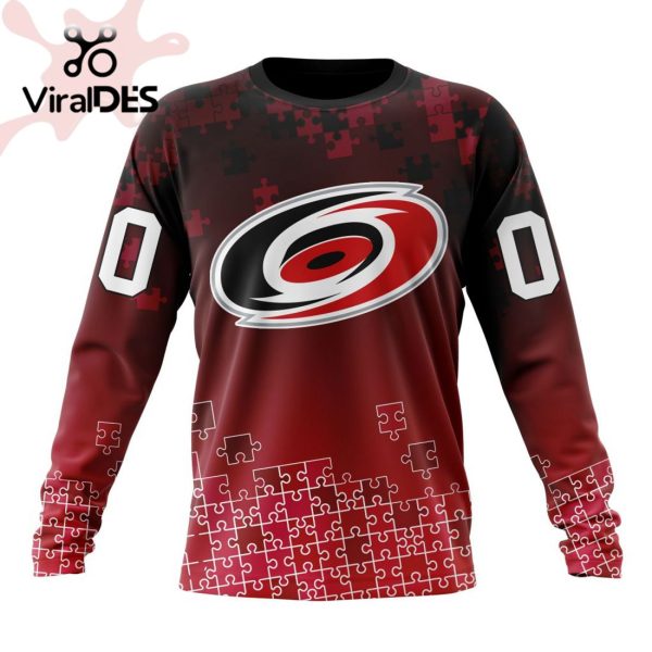 NHL Carolina Hurricanes Special Autism Awareness Design Hoodie