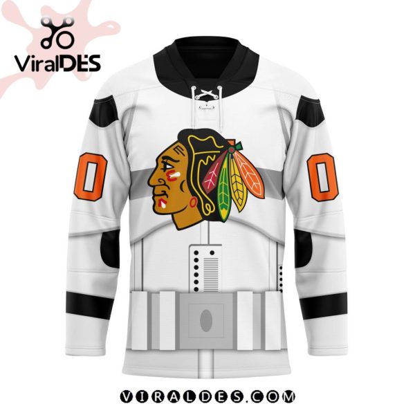 NHL Chicago Blackhawks Personalized Star Wars Stormtrooper Hockey Jersey