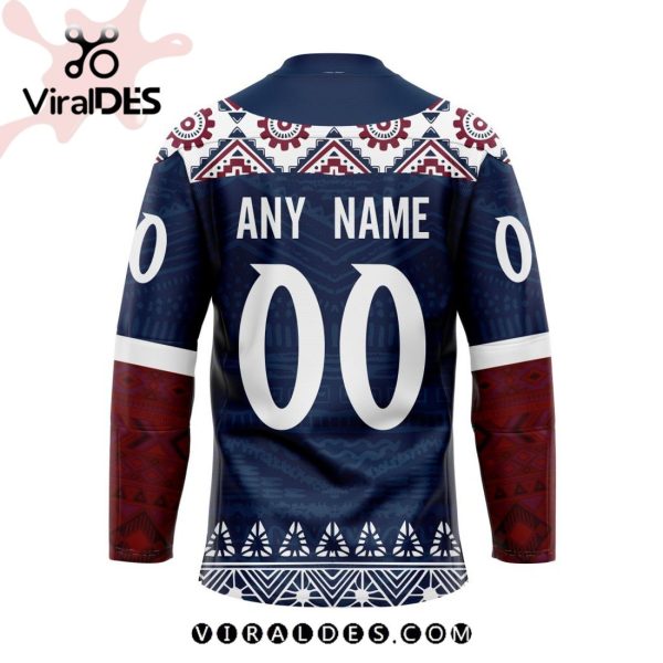 NHL Colorado Avalanche Personalized Native Design Hockey Jersey