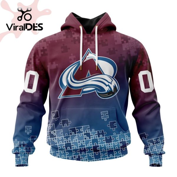 NHL Colorado Avalanche Special Autism Awareness Design Hoodie