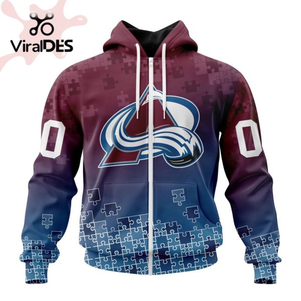 NHL Colorado Avalanche Special Autism Awareness Design Hoodie