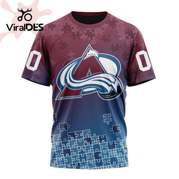 NHL Colorado Avalanche Special Autism Awareness Design Hoodie