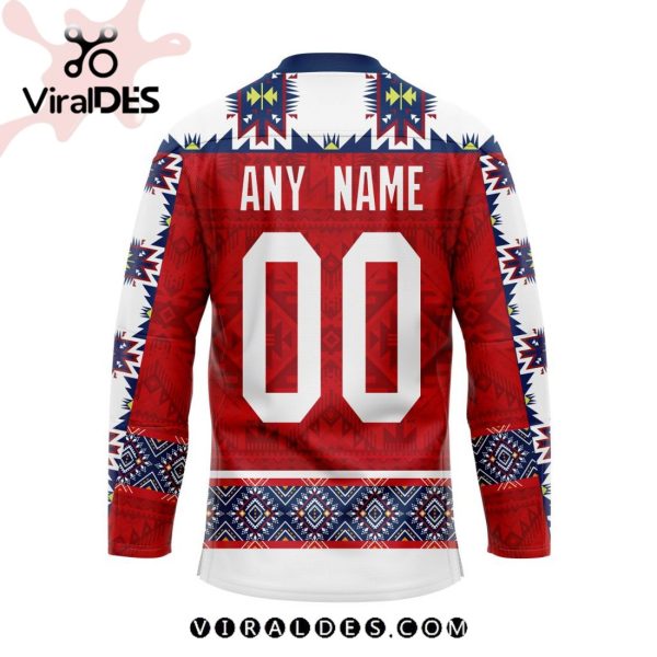 NHL Columbus Blue Jackets Personalized Native Design Hockey Jersey