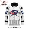 NHL Columbus Blue Jackets Personalized Camo Hockey Jersey Honoring Veterans