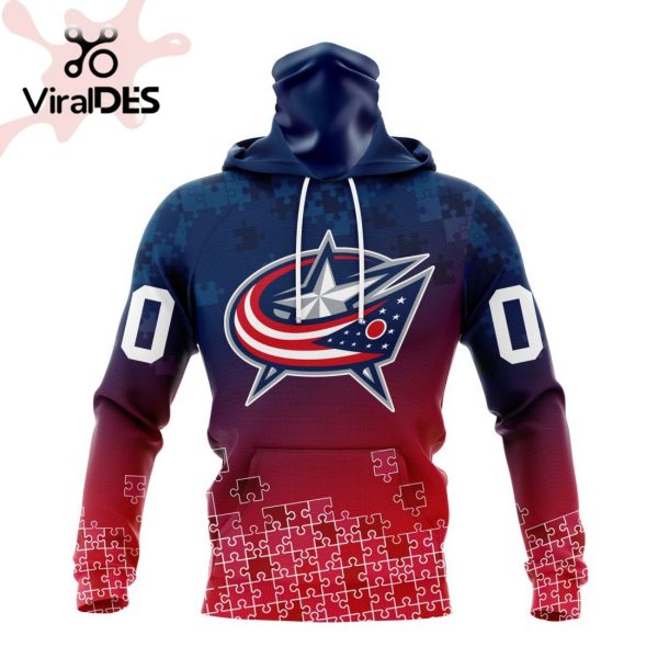 NHL Columbus Blue Jackets Special Autism Awareness Design Hoodie