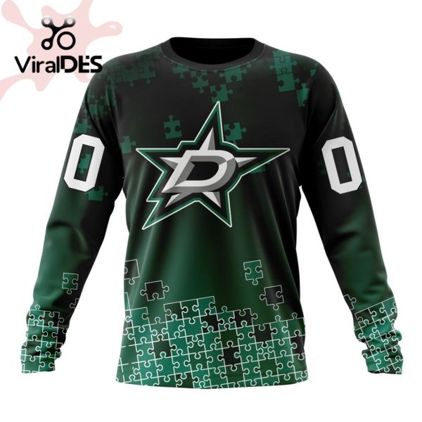 NHL Dallas Stars Special Autism Awareness Design Hoodie