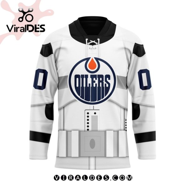 NHL Edmonton Oilers Personalized Star Wars Stormtrooper Hockey Jersey