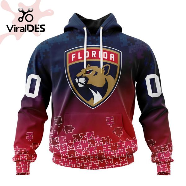 NHL Florida Panthers Special Autism Awareness Design Hoodie