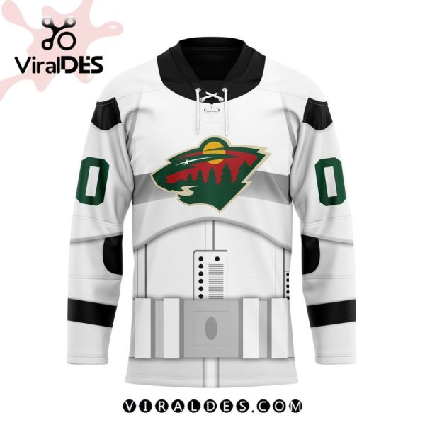 NHL Minnesota Wild Personalized Star Wars Stormtrooper Hockey Jersey