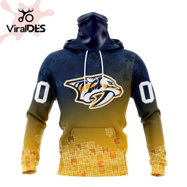 NHL Nashville Predators Special Autism Awareness Design Hoodie