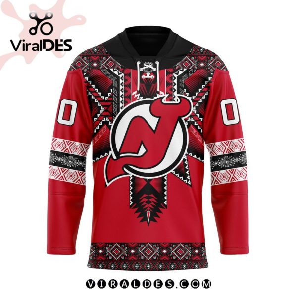 NHL New Jersey Devils Personalized Native Design Hockey Jersey