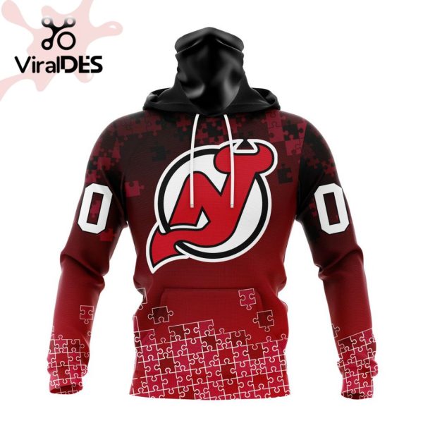 NHL New Jersey Devils Special Autism Awareness Design Hoodie