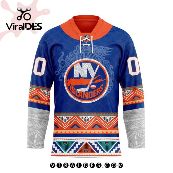 NHL New York Islanders Personalized Native Design Hockey Jersey