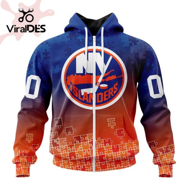 NHL New York Islanders Special Autism Awareness Design Hoodie