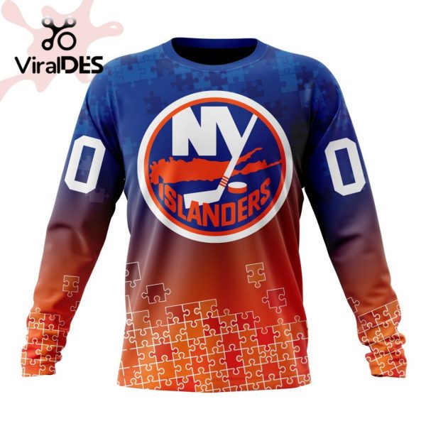 NHL New York Islanders Special Autism Awareness Design Hoodie