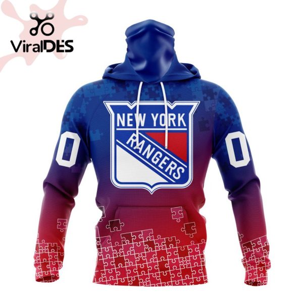 NHL New York Rangers Special Autism Awareness Design Hoodie